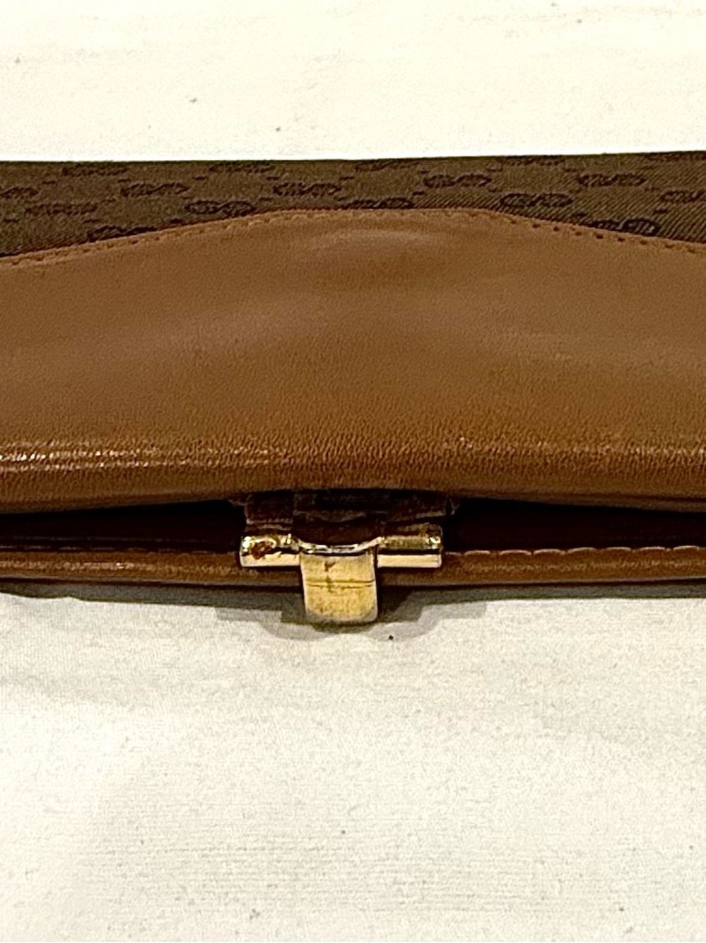 Vintage 1980s Gucci Long Wallet W/ Iconic Mini Interlocking GG Logo - Picture 8 of 13